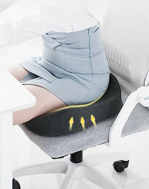 DAVBIR Memory Foam Seat Cushion - Contoured Luxury Comfort for Tailbone Pain Relief