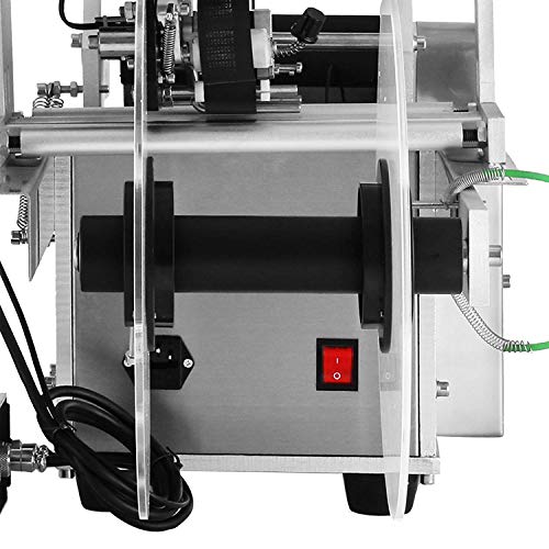 Mophorn LT-50D 2 in 1 Semi Automatic Round Bottle Labeling Machine 40PCS/Min Labeler Machine 100W Combo Coder and Labeler Label Applicator