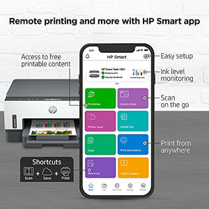 HP Smart Tank 7001 Wireless All-in-One Cartridge-free Ink Tank Printer, up to 2 years of ink included, mobile print, scan, copy (28B49A)