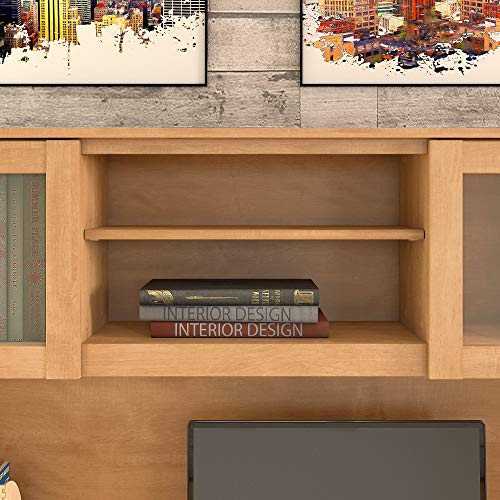 Bush Furniture Desk Hutch, 60W, Maple Cross