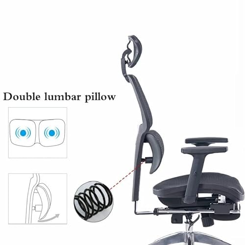 BALAMI Ergonomic Reclining Office Chair with Swivel Mesh - Family Computer Chair