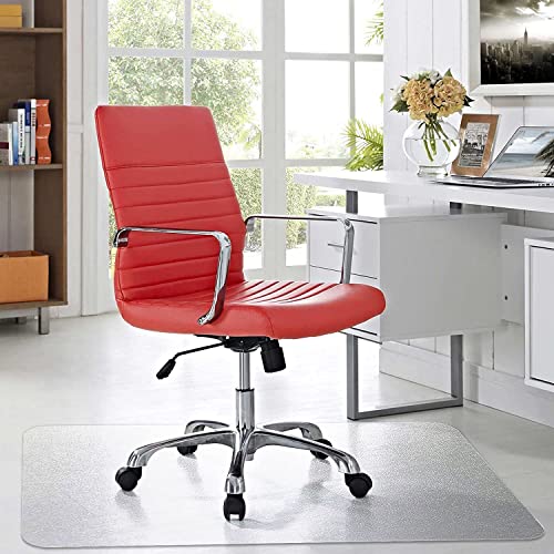 UlpyO Large Clear Hardwood Floor Protector - Transparent PVC Desk/Chair Mat, Waterproof Rectangle PVC Vinyl Plastic Rug, Easy to Clean - 32-152 inches