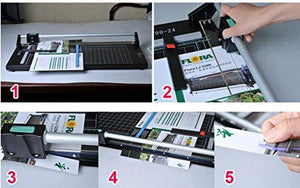 US Stock Precision Rotary Paper Cutter Trimmer, Professional Sharp Photo Paper Cutter Heavy Duty (48 inch)