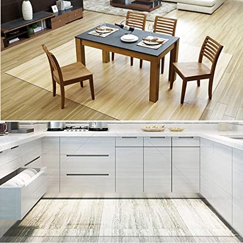 ZHOUHONG Desk Chair Mat 2mm PVC Non-Slip Transparent Floor Protector - Multiple Sizes