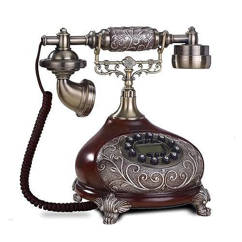 Vintage Fixed Telephone Key Dial Antique Landline Phone - Resin Rilievo