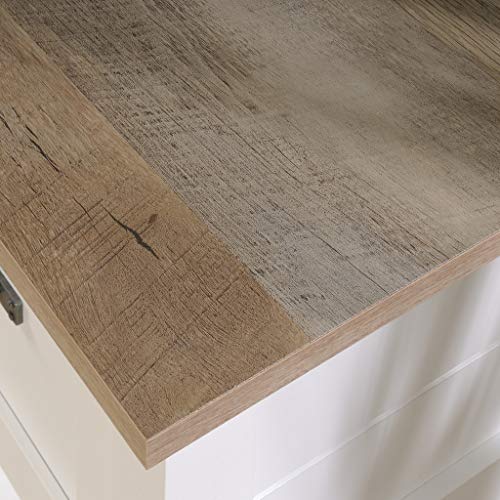 Sauder Cottage Road Desk, Soft White finish