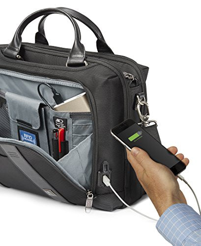 Travelpro Crew Executive Choice 2 Pilot Underseat Brief with USB Port, Black, 16-Inch