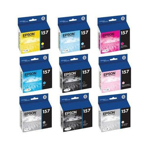 New Epson T157120, T157220, T157320, T157420, T157520, T157620, T157720, 157820, T157920 Standard Yield Ink Cartridge Set
