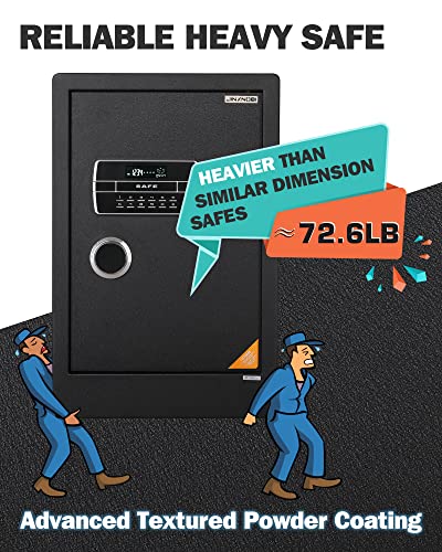 JINXNOBI Large Security Safes for Home, Luxury Digital Home Safe Box 4.2 Cubic Feet, Personal Floor Safe Vault with Dial, Keypad Security Box, Jewelry Safe, Gun Safe, File Safe