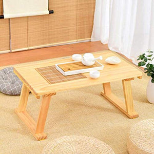 YANQING Tables Portable Pinewood Laptop Desk Notebook Multifunctional Bed, Sofa, Couch (Color : A1, Size : 60x35x29cm),Size:80x45x33cm,Colour:A2 (Color : A1, Size : 50x30x24cm)