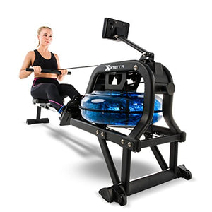 XTERRA Fitness ERG600W Water Rowing Machine, Black