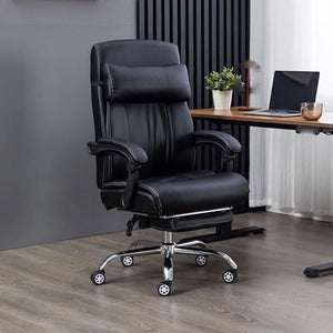 KOHARA Office Chair with Aluminum Alloy Footrest - Comfortable Ergonomic Design