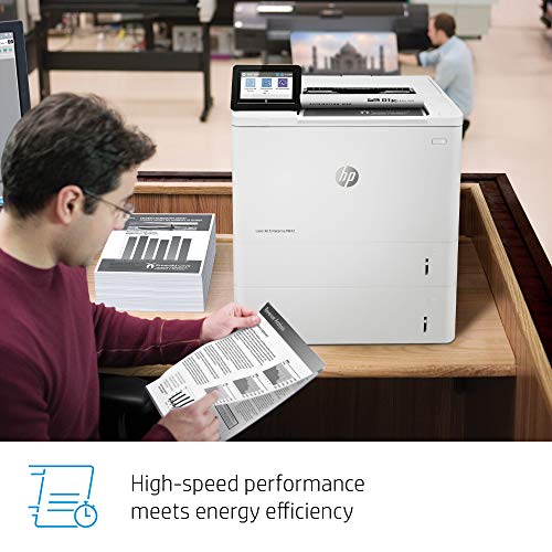 HP LaserJet Enterprise M612x Monochrome Duplex Printer with Dual-band Wi-Fi and Extra Paper Tray (7PS87A)