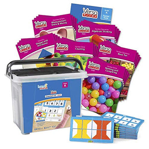 hand2mind VersaTiles Math Classroom Set, an Independent Self-Checking & Skill Practicing System (Grade K), Aligned to State and National Standards