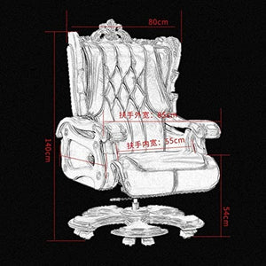 None Executive Office Chair | High Back Ergonomic Bonded Leather Recliner Managerial Chair