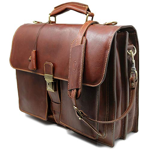 Floto Luggage Novella Briefcase, Brown, One Size