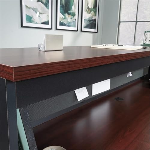 Pemberly Row Classic Cherry Finish Reception Hutch