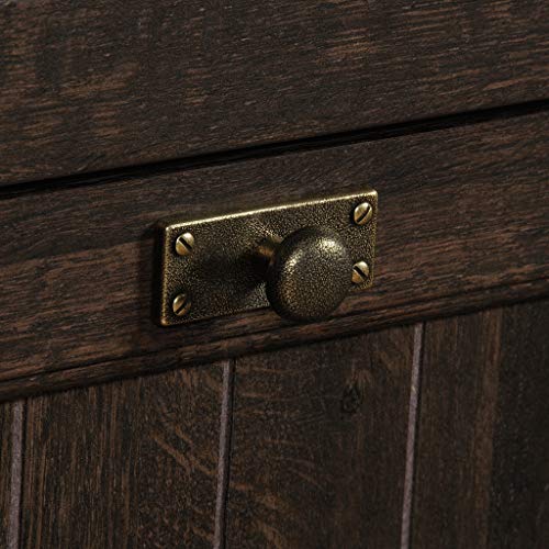 Sauder 422982 Costa L-Desk, Coffee Oak Finish