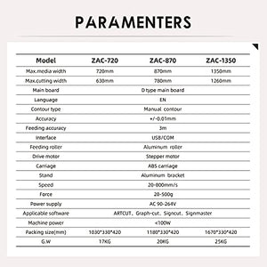 ZAC 1350mm Vinyl Cutter Machine with Floor Stand and Signmaster Software