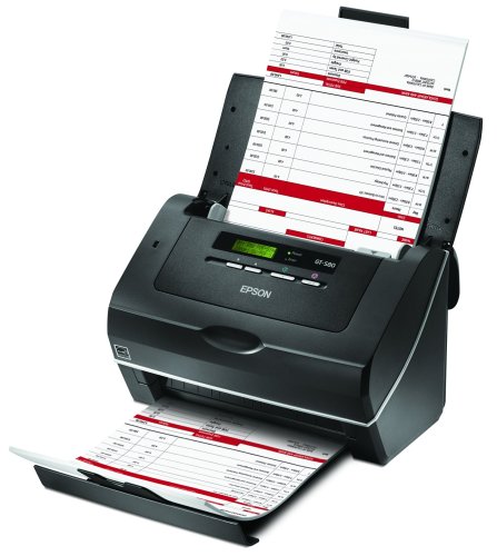 Epson WorkForce Pro GT-S80 Color Document Image Scanner Sheet-Fed Scanner with Auto Document Feeder (ADF) & Duplex (B11B194081)