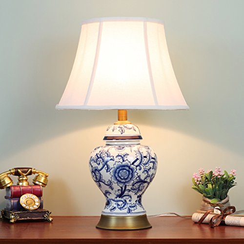 505 HZB Modern Bedroom Bedside Lamp Ceramic Room Desk Lamp