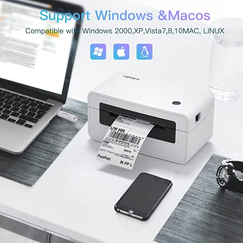 PRT Shipping Label Printer - 150mm/s 4x6 Desktop Thermal Label Printer for Shipping Packages, Small Business, USPS, FedEx, Shopify, Etsy, Amazon, Ebay