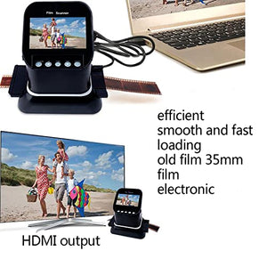 COMDS 120 Film Slide Scanner, 4.3-inch LCD Screen, Convert Negative & Slides to Digital JPEG