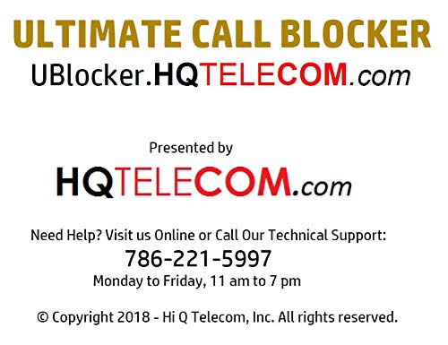 HQteleCOM.com Ultimate Call Blocker WL (WiFi/LAN)