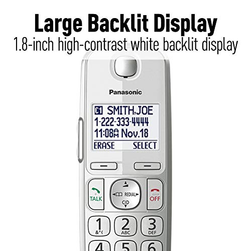 Panasonic Link2Cell Bluetooth Cordless Phone System - 5 Handsets - KX-TGE475S Silver