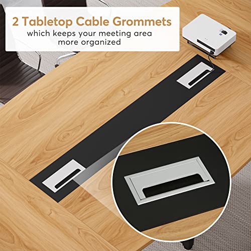Tribesigns 8FT Conference Table, Large Modern Rectangular Meeting Table