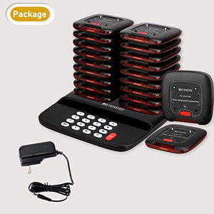 Retekess TD183 Restaurant Pager System, Wireless Paging System, 2624ft Range, 20h Standby, 20 Coaster Pagers