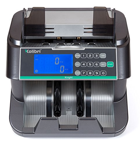Kolibri Knight Money Counting Machine, Bill Counter with UV,MG, and IR, Top Load