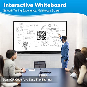 Hellsehen 65'' 4K HD Digital Whiteboard Interactive Smart Board with Android 11 - Classroom Collaboration Solution