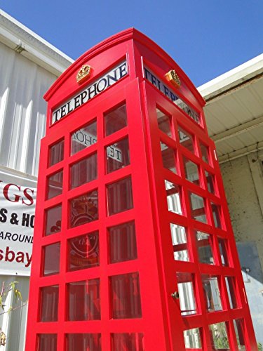 The King's Bay Red British London Telephone Booth Cast Iron Replica