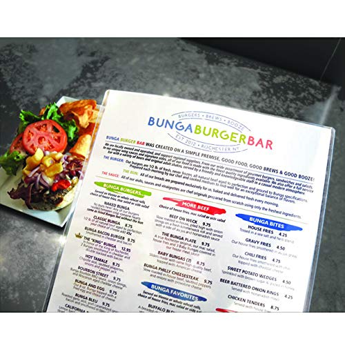 StoreSMART - Rigid Plastic Menu Covers 250-Pack - 11" x 17" - Top Loaders - HPP11X17-MENU-250