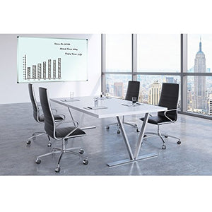 Large 72" x 40" Magnetic Dry Erase Board - Wall Mounted Whiteboard| White Board with Pen Tray, Aluminum Message Presentation Memo Board for Office & School