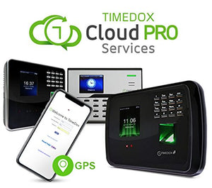 Timedox Silver Pro Time Clock | WiFi/LAN | Fingerprint Scan | Proximity Cards | Mobile GPS Reporting | Real-Time Data Access Anywhere Any Time | Starting at $29 | Lifetime Support