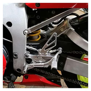 CORCI Motorcycle Rearset Footrest Foot Pegs For YAMAHA YZF R6 1999-2002 - Adjustable Aluminum (Color: 6)