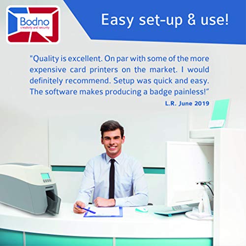 Magicard 600 Dual Sided ID Card Printer & Complete Supplies Package with Bodno ID Software - Gold Edition