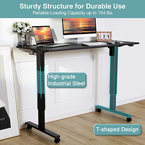 WOKA 48 x 24 Inch Electric Standing Desk, Standing Desk Mat Anti Fatigue