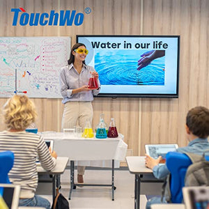 TouchWo 43 inch Interactive Touchscreen Monitor - Smart Board with 1080P Display, Android 11, RAM 4G & ROM 32G