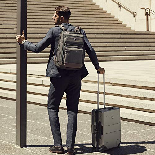 Victorinox Architecture Urban Rath Laptop Backpack, Grey/Brown, 18.1-inch