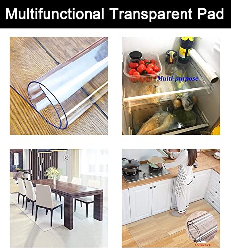 OUPAI Clear Hard-Floor Chair Mat for Office Chair, 2mm Thick - Non-Slip, Heavy Duty Floor Protector