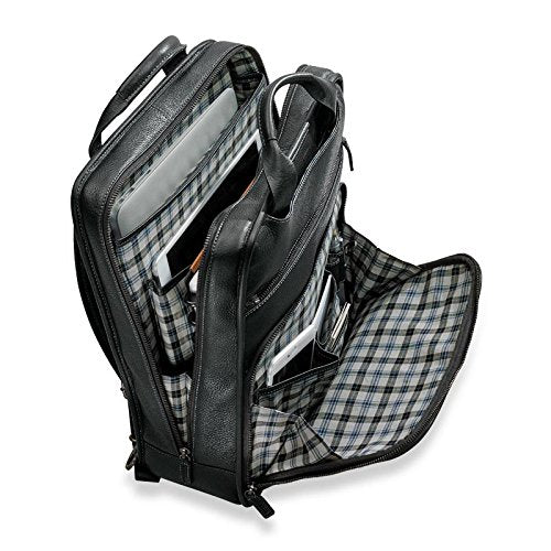 Levenger Bomber Jacket Backpack Brief 2.0 - Black