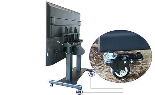 JGSTAVMS TV Mobile Stand for 65-86 Inch TV - Electric Lifting & Rotatable Stand
