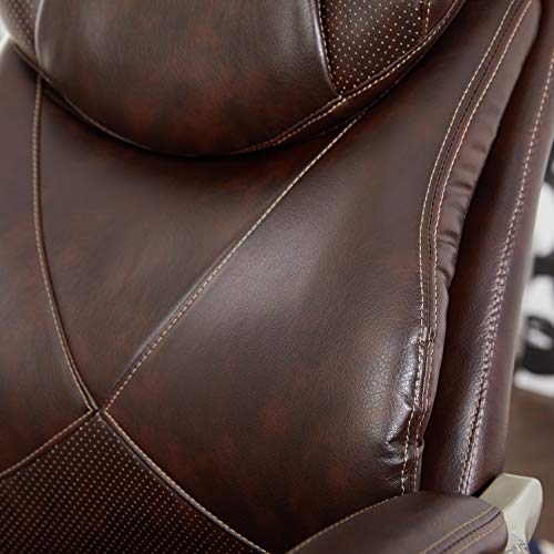 La-Z-Boy Cantania Executive Bonded Leather Office Chair - Coffee (Brown)