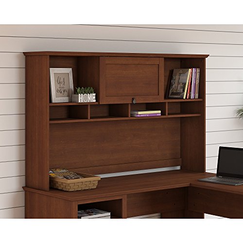 Bush Furniture Buena Vista 60W Hutch in Serene Cherry