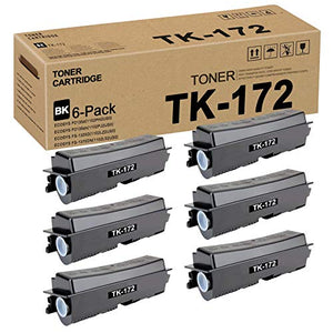 TK172 TK-172 1T02LZ0US0 Toner Cartridge (Black,6 Pack) Replacement for Kyocera ECOSYS P2135d(1102PH2US0) P2135dn(1102PJ2US0) FS-1320D(1102LZ2US0) FS-1370DN(1102L02US0) Toner Kit Printer