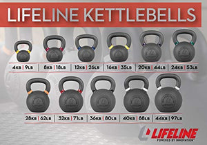 Lifeline Kettlebell Weight – 44 kg/97 lb.