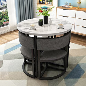 None Small Round 80cm Dining Table | Space Saving Office Reception Table